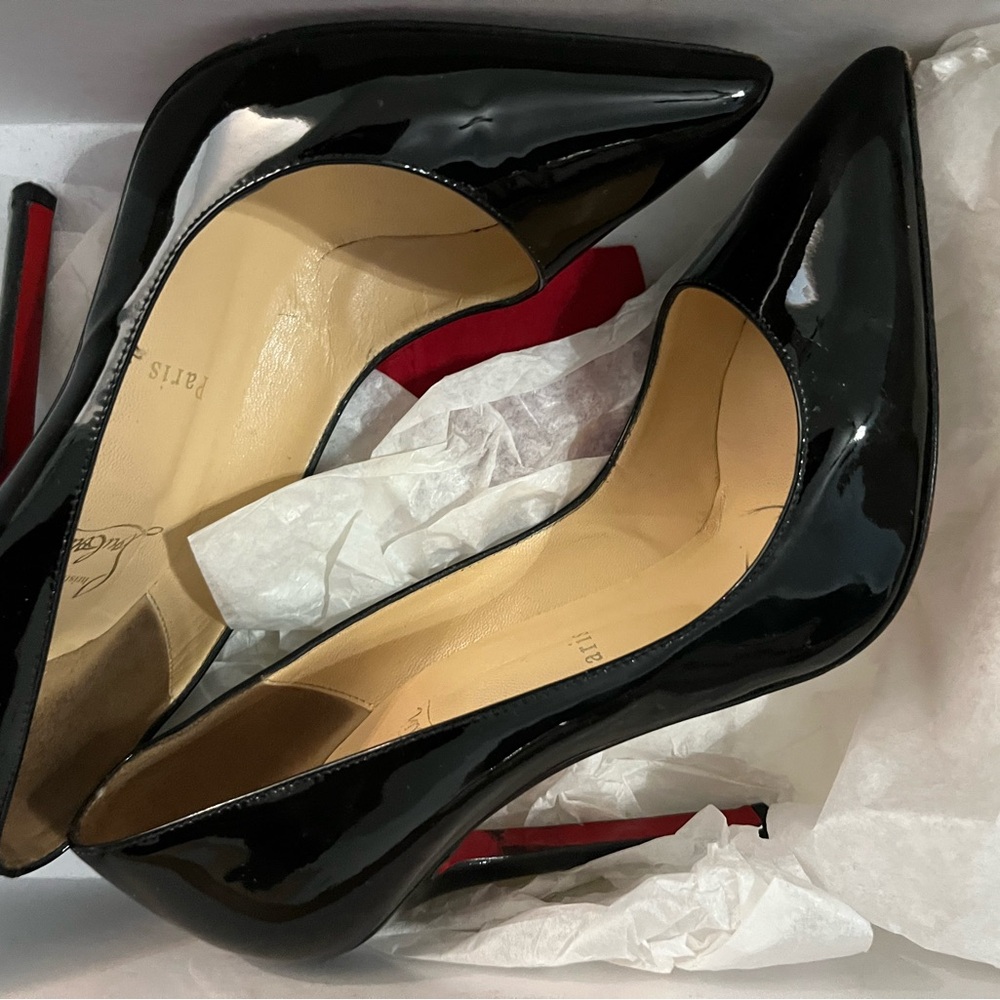 Christian Louboutin Black Patent Heels